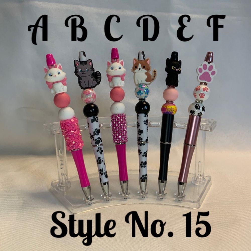 NEW! Handmade Decorated Pens! 5 Piece Set! You Get One!  Your Choice! - Picture 2 of 11